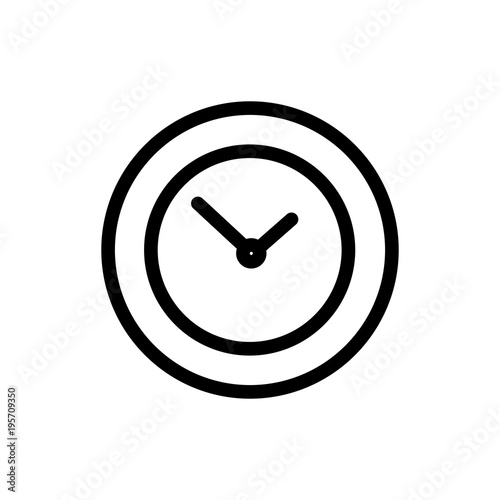 Free Download Clock icon in trendy flat style isolated on background - GFXLoad