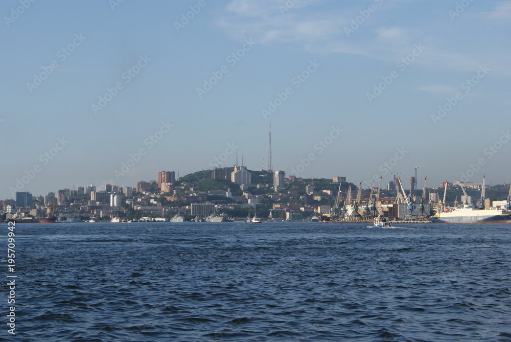 Vladivostok. View from Golden horn bay