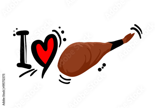 Love Iberian ham message