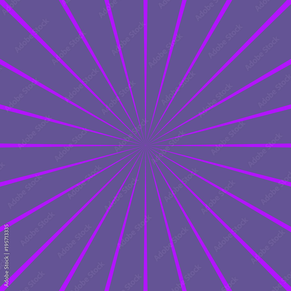 Obraz premium Violet rays on purple background.