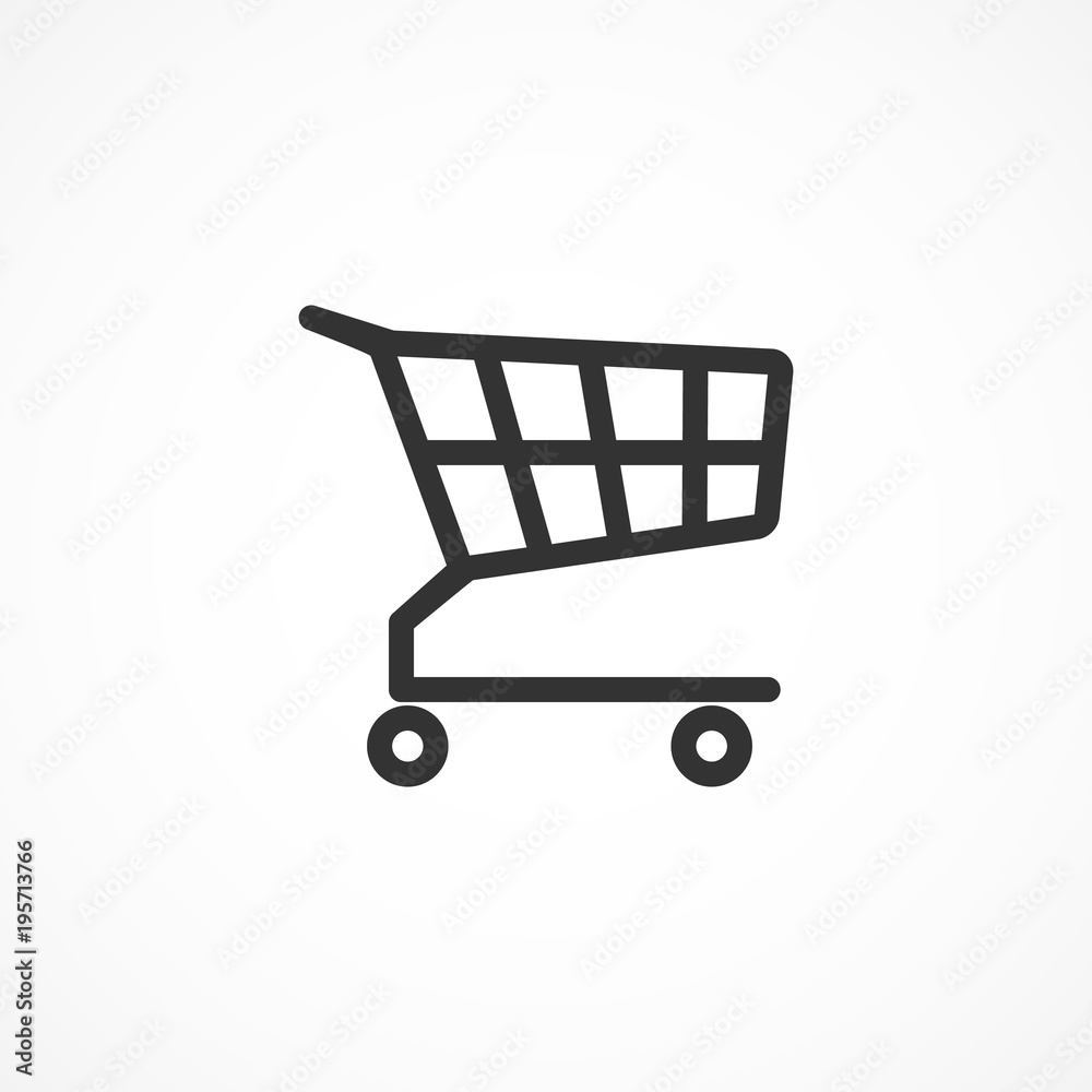 Vector image cart icon.