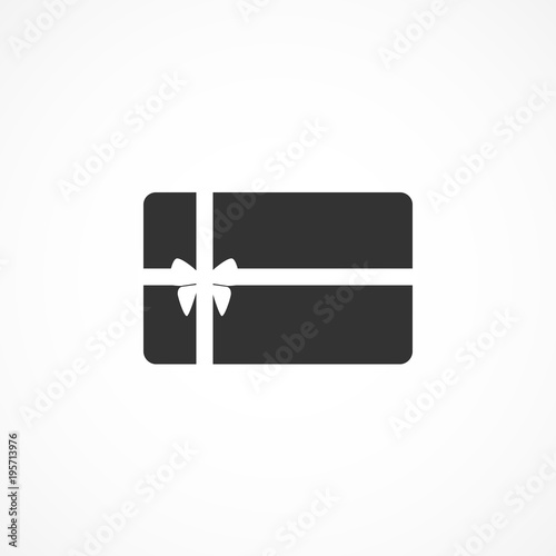 Vector image of gift card icon.