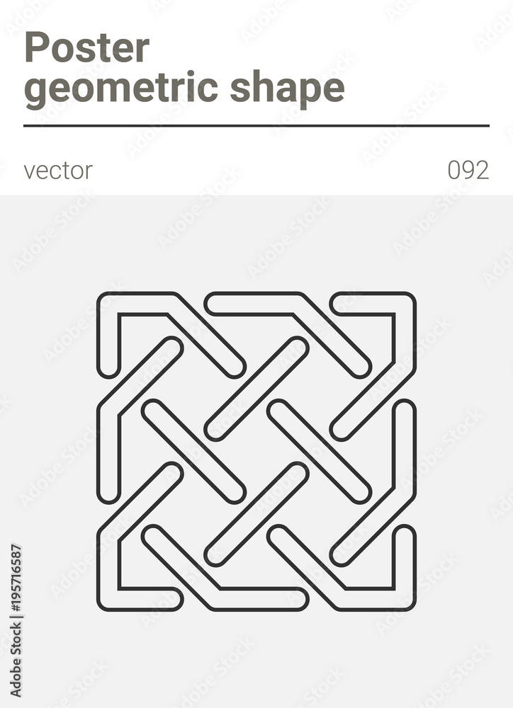 Poster minimal geometric vector shape Poster minimal geometric vector shape