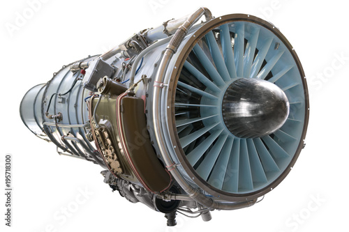 Interior of a aviation jet engine