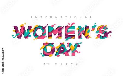 Women's day typography