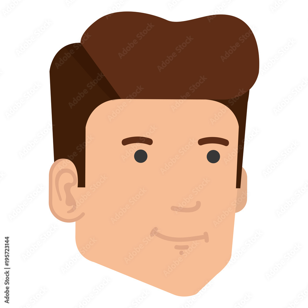 young man head avatar character vector illustration design young man head avatar character vector illustration design