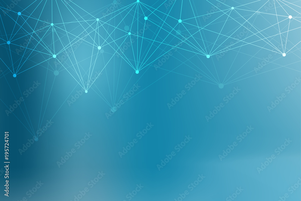 Geometric abstract background with connected line and dots. Structure molecule and communication. Scientific concept for your design. Medical, technology, science background. illustration. Geometric abstract background with connected line and dots. Structure molecule and communication. Scientific concept for your design. Medical, technology, science background. illustration.