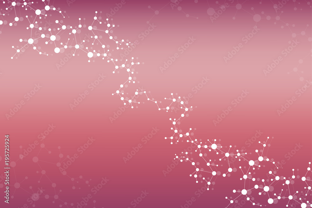 Structure molecule and communication. Dna, atom, neurons. Scientific concept for your design. Connected lines with dots. Medical, technology, chemistry, science background. illustration. Structure molecule and communication. Dna, atom, neurons. Scientific concept for your design. Connected lines with dots. Medical, technology, chemistry, science background. illustration.