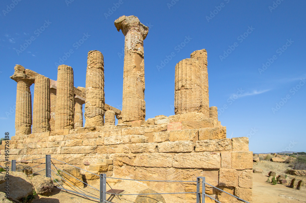 Temple of Juno in the Valley of the Temples, Agrigento, Italy Temple of Juno in the Valley of the Temples, Agrigento, Italy