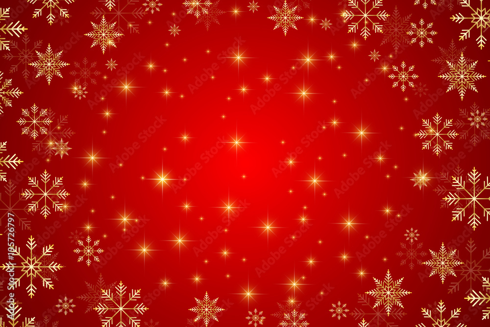 Christmas and Happy New Years background with golden snowflakes, illustration. Christmas and Happy New Years background with golden snowflakes, illustration.
