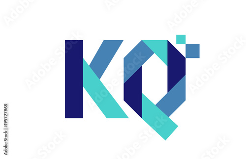 Free Download KQ Digital Ribbon Letter Logo  - GFXLoad