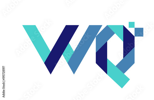WQ Digital Ribbon Letter Logo Free Download WQ Digital Ribbon Letter Logo - GFXLoad