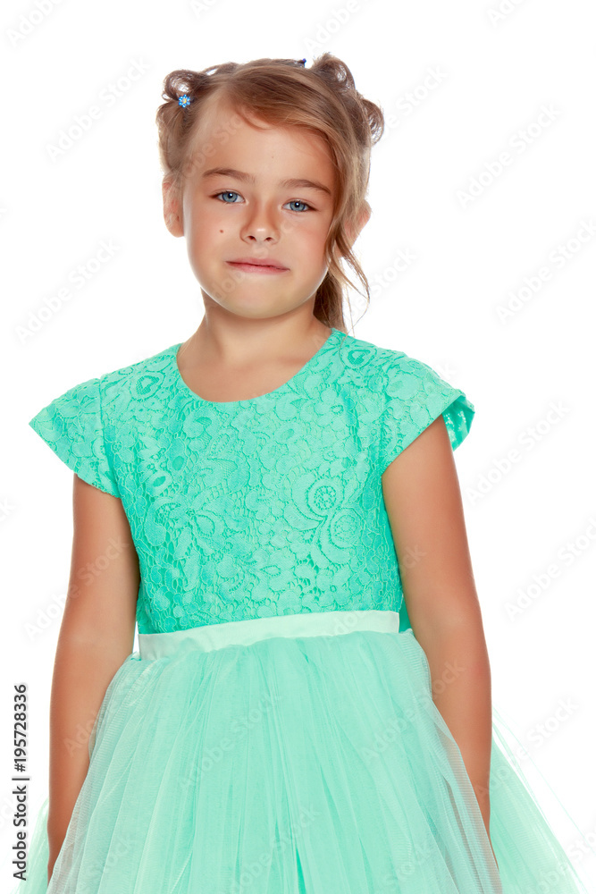 Fashionable little girl in a dress Fashionable little girl in a dress