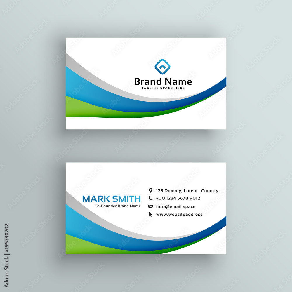 Fototapeta premium professional business card vector design