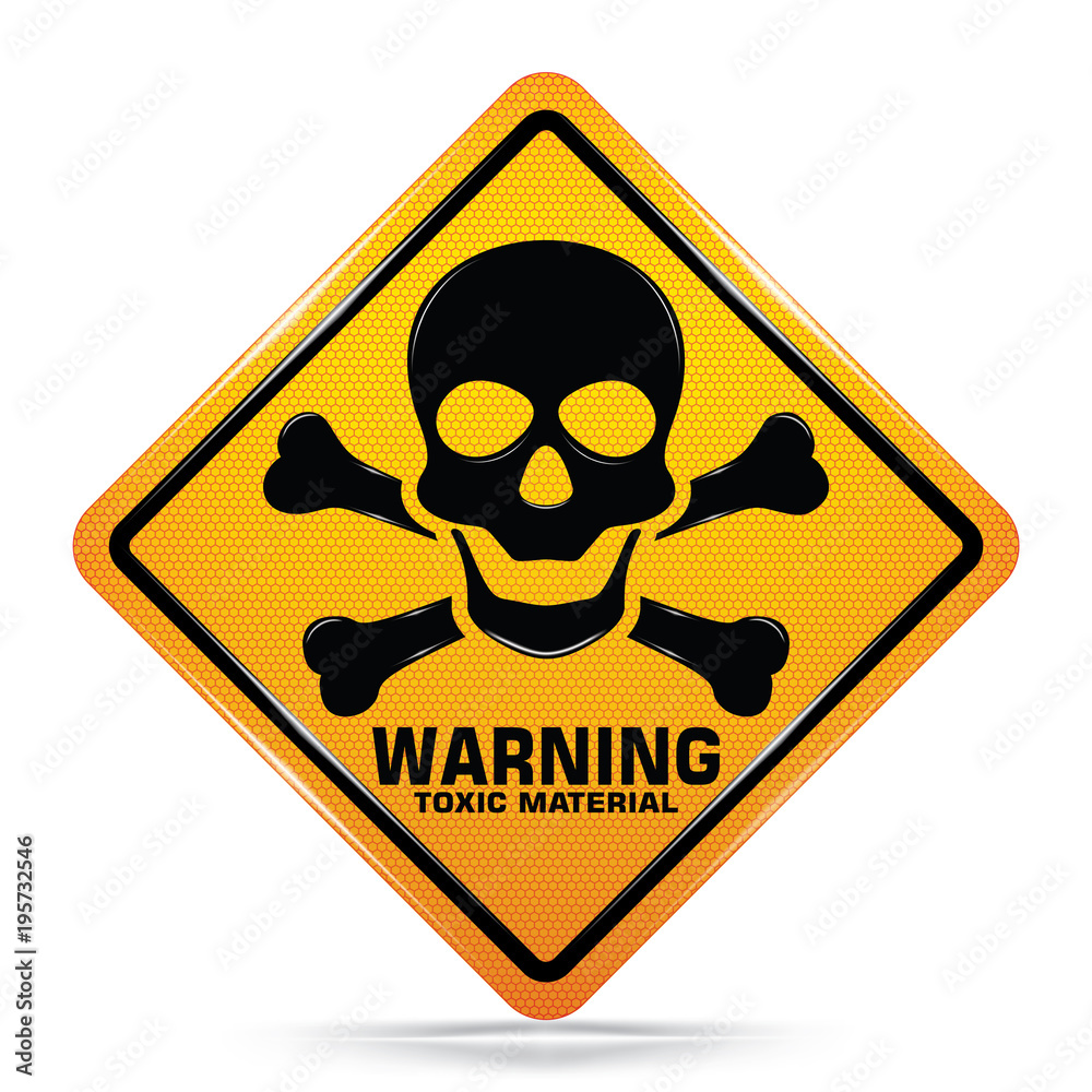 Premium Vector  Danger toxic sign skull icon warning skull symbol