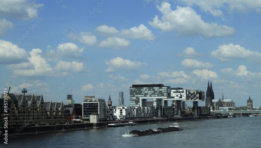 Cologne, Rhine and skyline