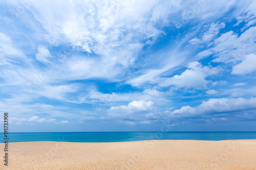 Mai Khao Beach  Phuket province  Southern of Thailand.