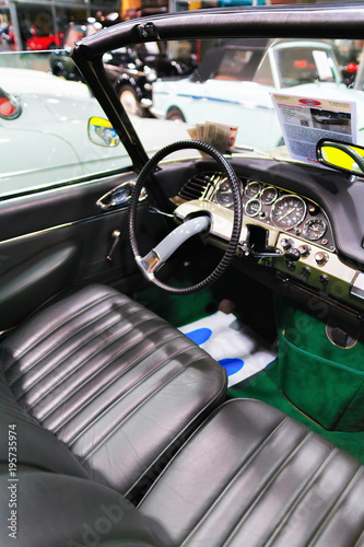 Fototapeta Passenger compartment Retro car Pontiac Thenderbird
