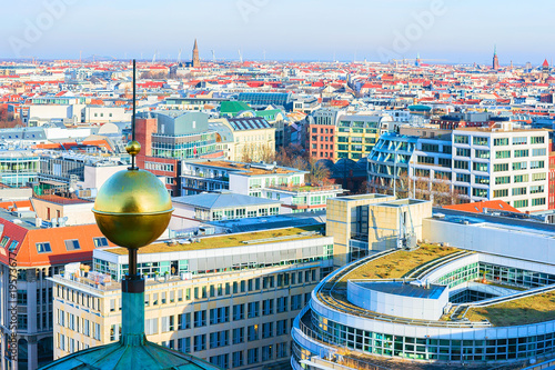 Cityscape of Berlin with Steeple of Berliner Dom Cathedral