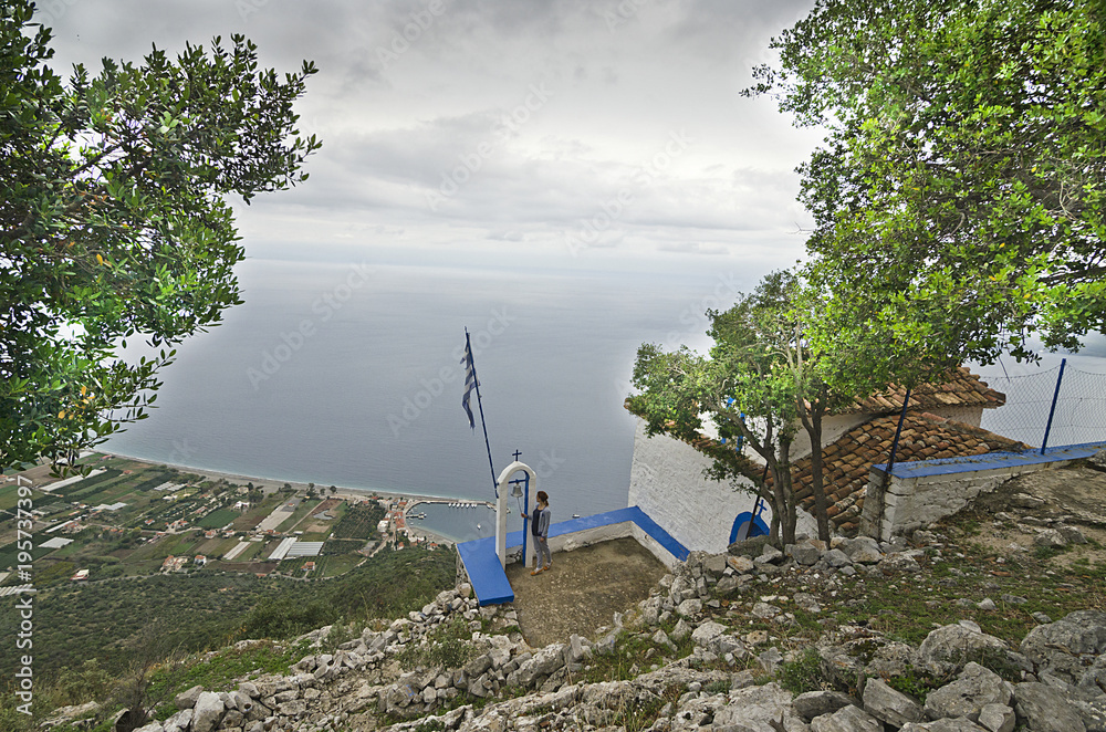 Φωτογραφία Seaside of  Greece  Pelopones Leonidio Plaka/ View from the chapel located on th
