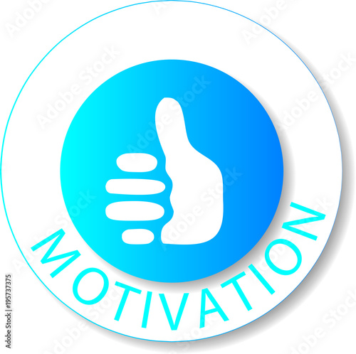 button blau weiss motivation