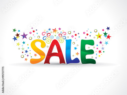 abstract artistic creative sale text