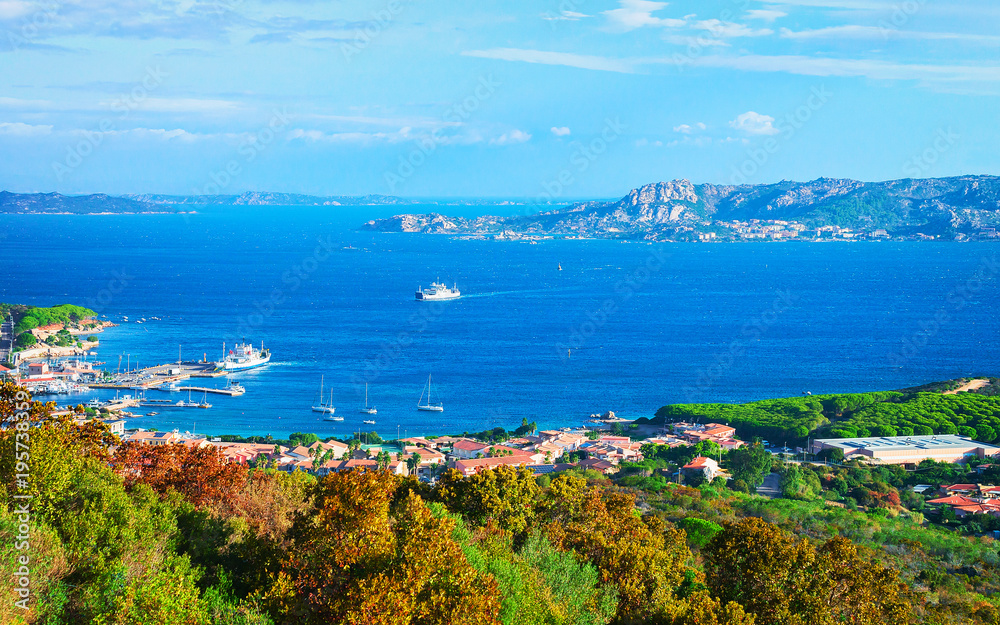 Landscape of Palau and Maddalena Island Sardinia