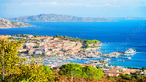 Landscape of Palau Maddalena Island in Sardinia photo