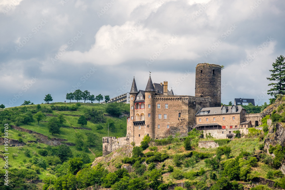 Katz Castle at Rhine Valley near St. Goarshausen, Germany