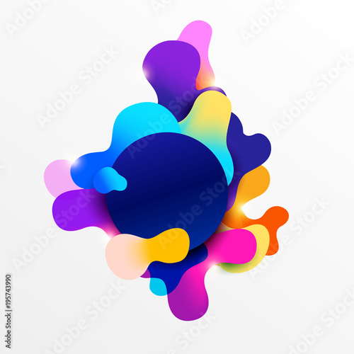 Design colorful banner. Abstract graphic element