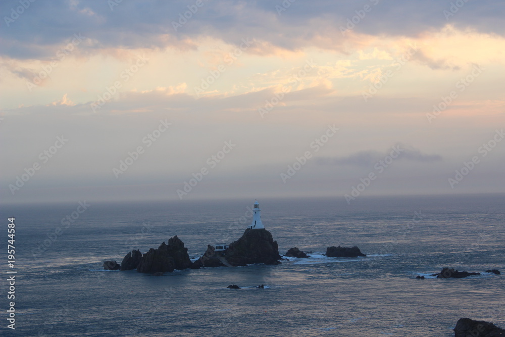 lighthouse in the evening