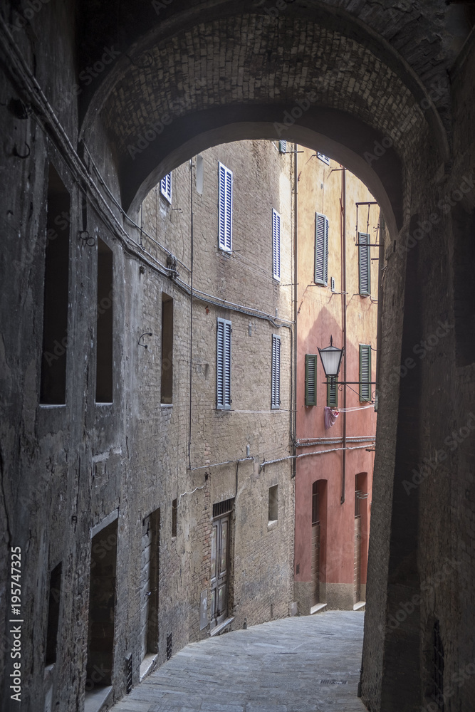 Fototapeta premium Siena, Italy: historic buildings