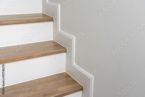 wooden staircase interior decoration