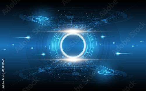 Abstract technology background Hi-tech communication concept innovation background vector illustration
