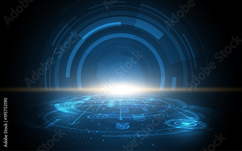 Abstract technology background Hi-tech communication concept innovation background vector illustration
