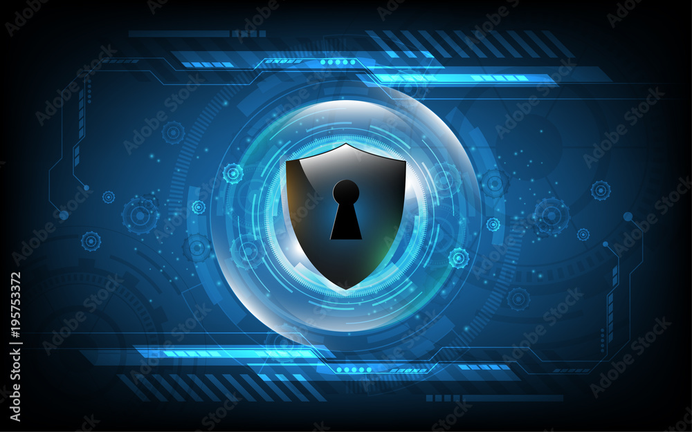 3D Protected guard shield security concept Security cyber digital Abstract technology background protect system innovation concept vector illustration 3D Protected guard shield security concept Security cyber digital Abstract technology background protect system innovation concept vector illustration
