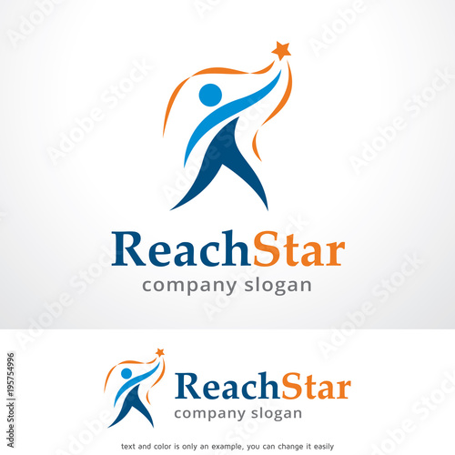 People Star Logo Template Design Vector, Emblem, Design Concept, Creative Symbol, Icon