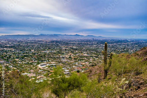 Sunrise on Camelback Mountain in Phoenix, Arizona photo