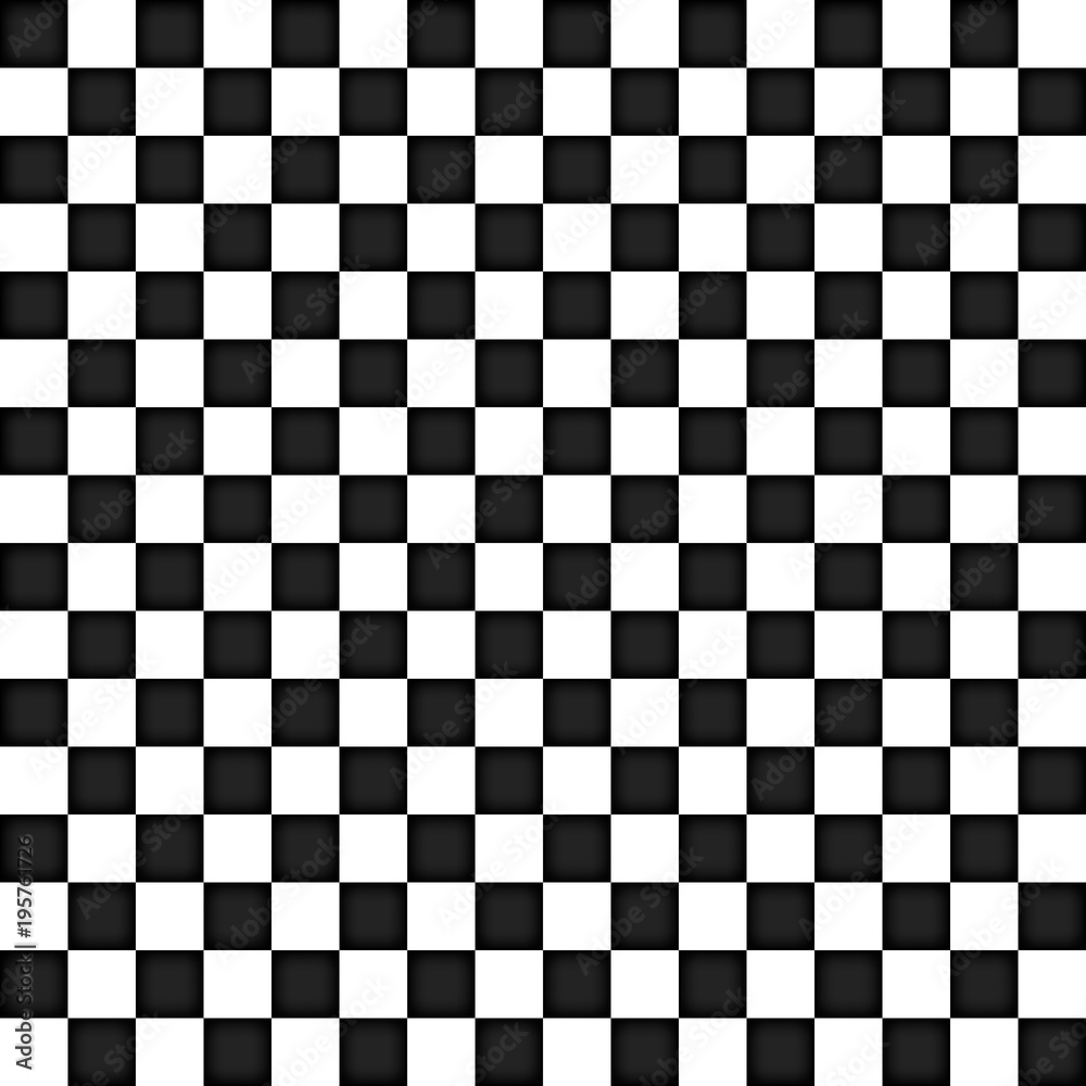 Fototapeta premium Abstract Black and White geometric Seamless background.
