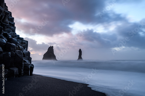 beautiful black beach of reynisfjara, Iceland