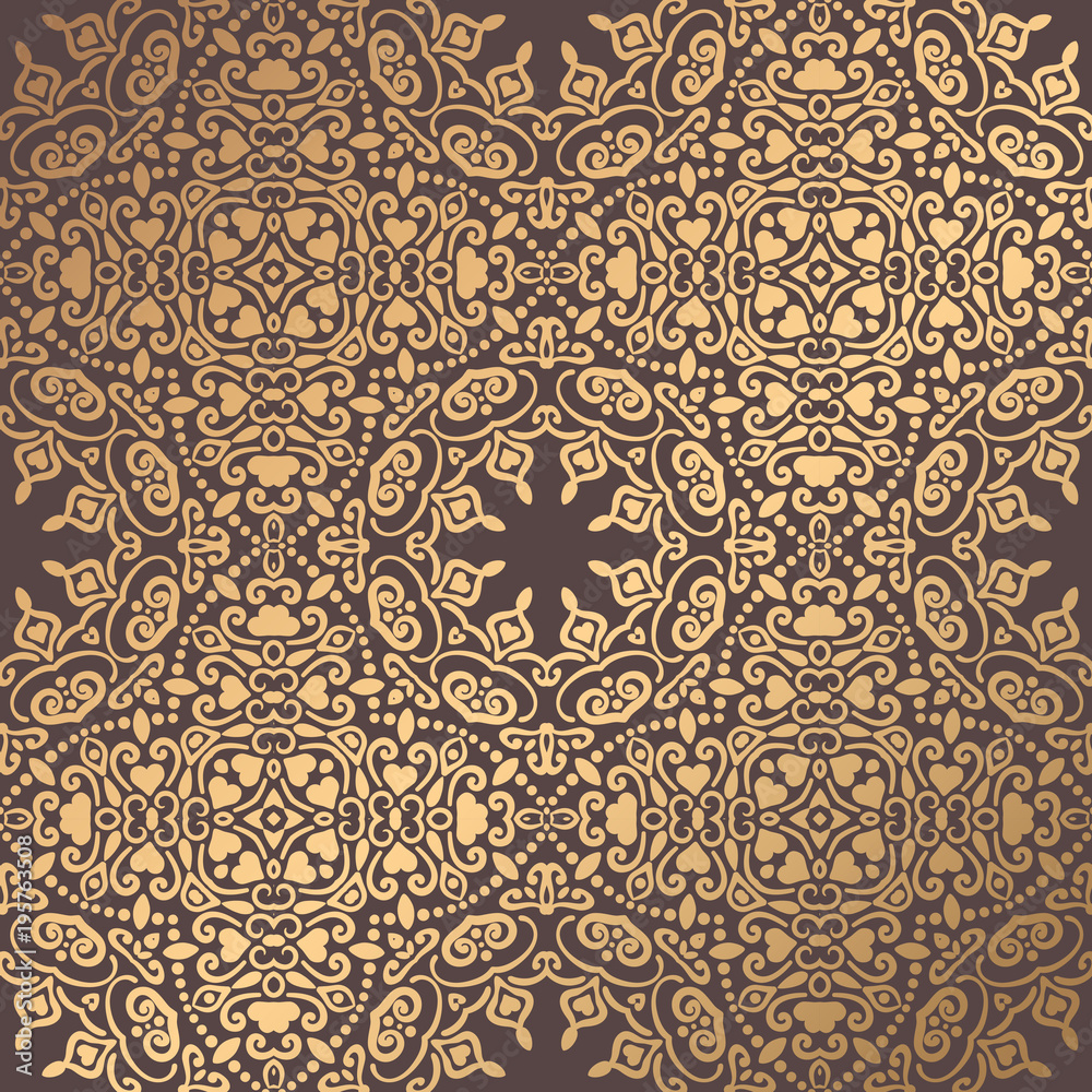 Golden Arabesque Pattern Golden Arabesque Pattern
