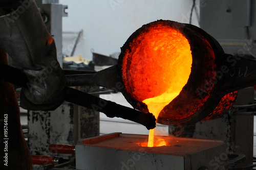 Casting a metal sculpture