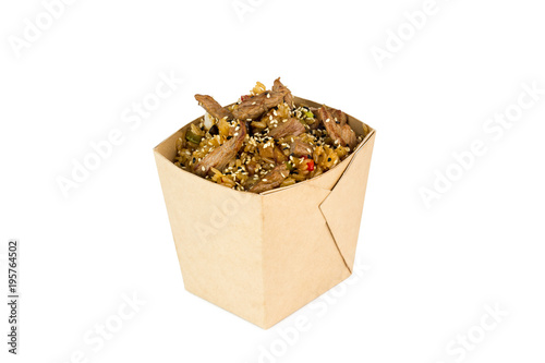 udon with seafood, with beef, with chicken, with vegetables