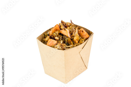 udon with seafood, with beef, with chicken, with vegetables