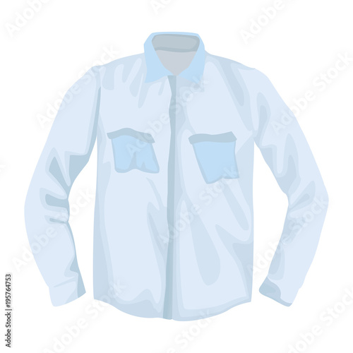 Wrinkled male shirt vector illustration graphic design