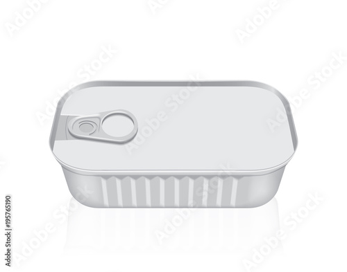 tin can for fish mock up  template