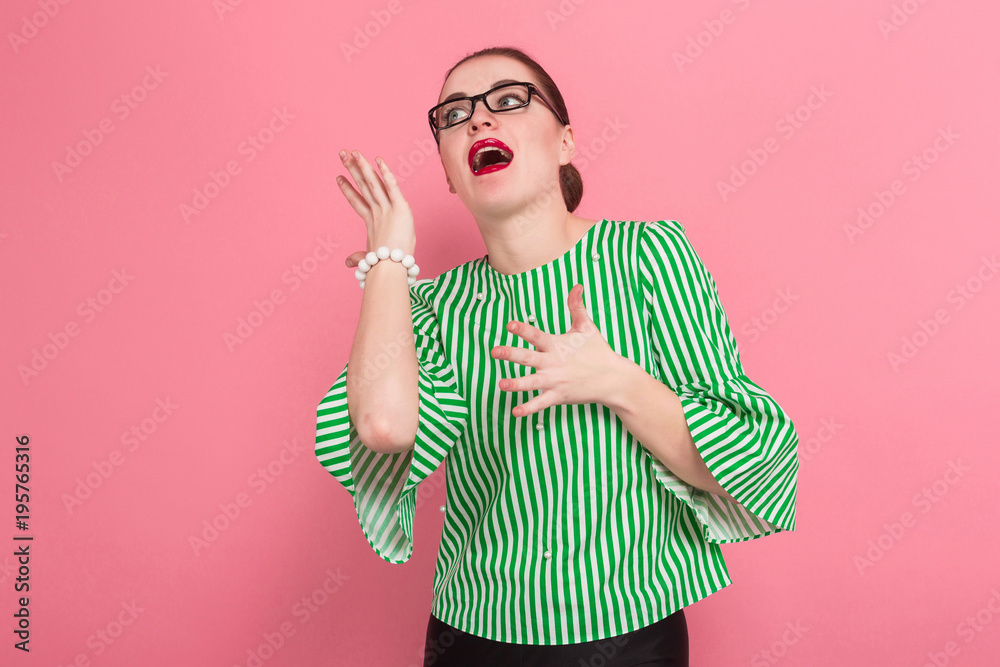Businesswoman with hair bun Businesswoman with hair bun