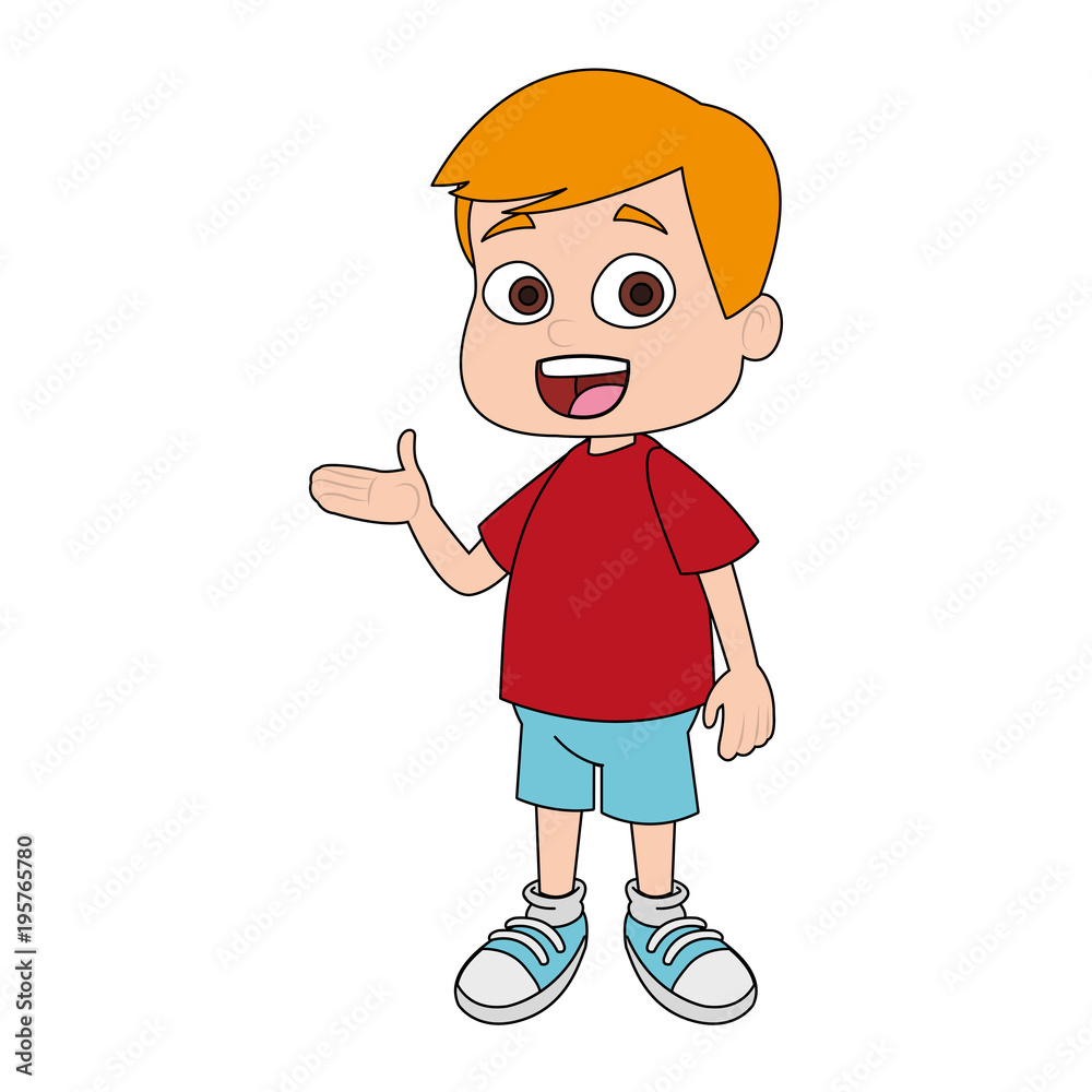 Cute school boy cartoon vector illustration graphic design Cute school boy cartoon vector illustration graphic design