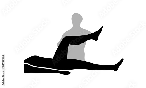Massage Physiotherapie Logo Vektor