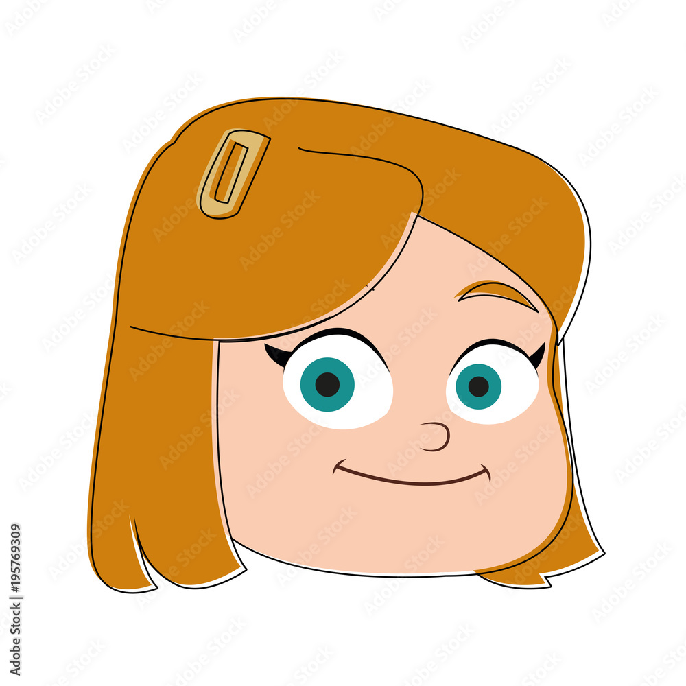 Beautiful girl cartoon vector illustration graphic design Beautiful girl cartoon vector illustration graphic design